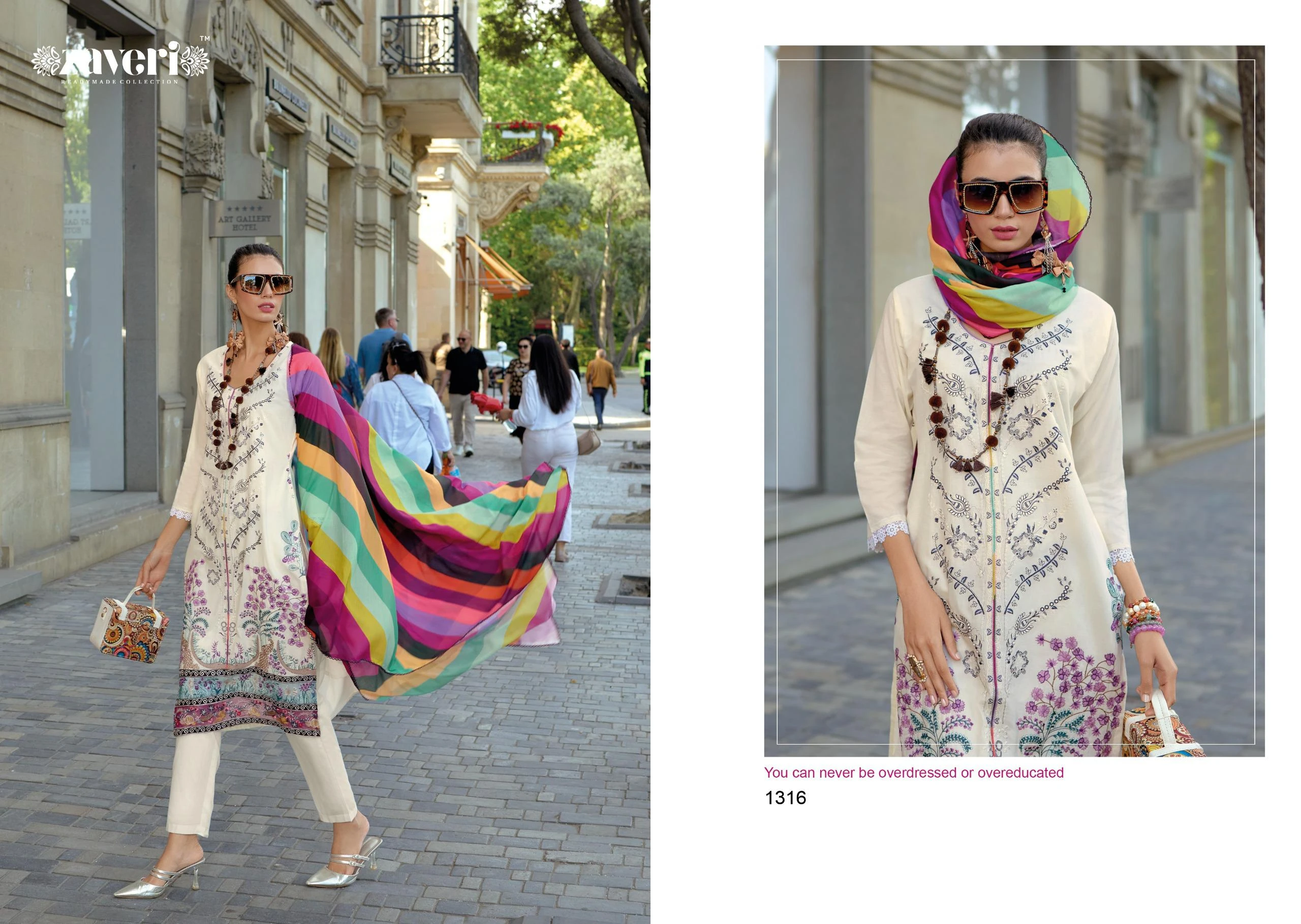 Zaveri Firuza Cotton Wholesale Fancy Readymade Salwar Suit Catalog — Wholesale Salwar Suits, MPA wholesale from Surat — view 2